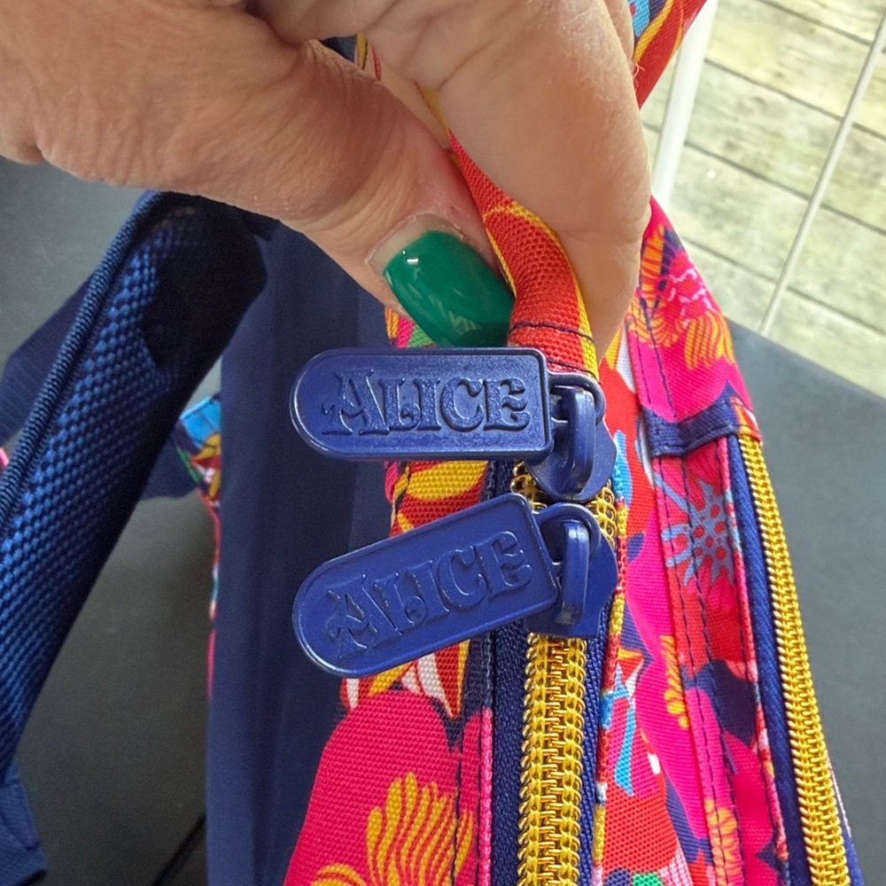 NWT Disney Alice in Wonderland Floral Backpack - Picture 9 of 10